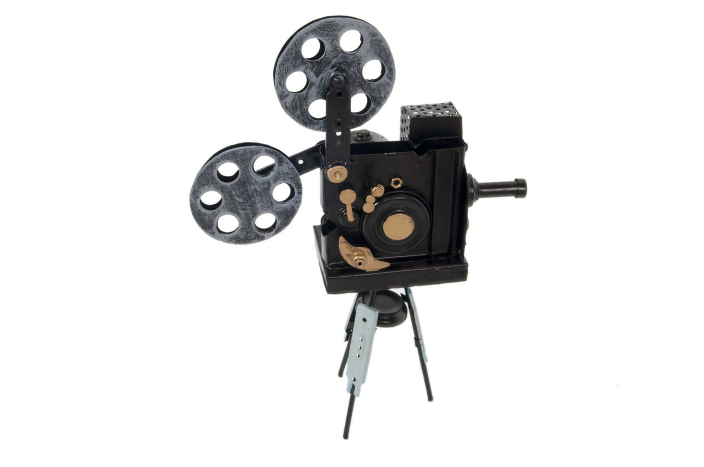HomeRoots 3" x 8.5" x 12.5" Metal Handmade Vintage Movie Projector