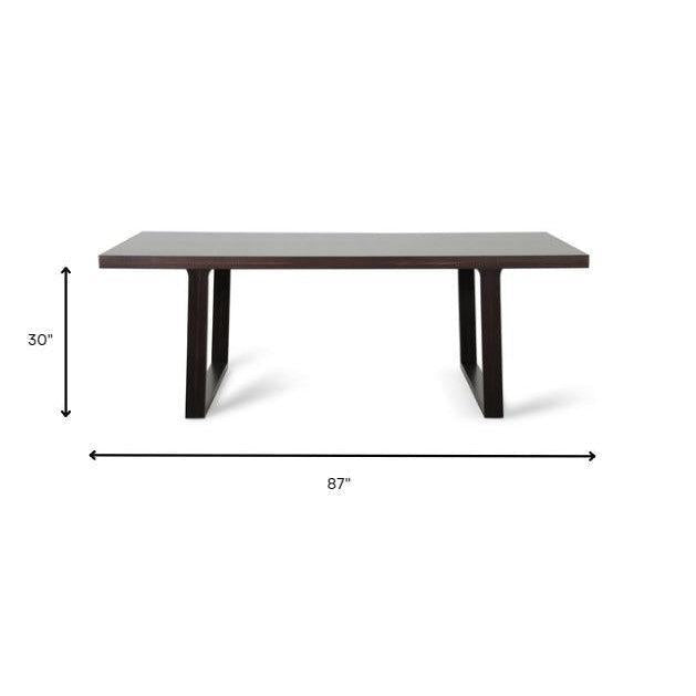 HomeRoots 30" Oak Veneer Dining Table
