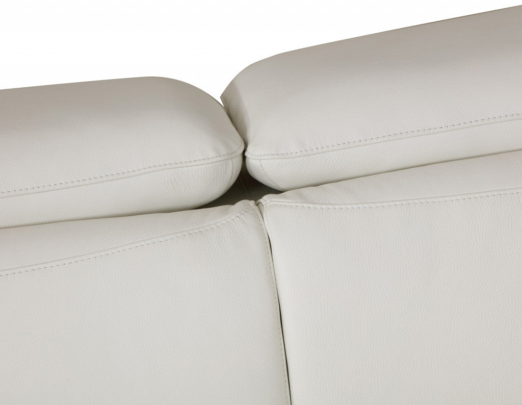HomeRoots 31" Fashionable Leather Chair in White Finish
