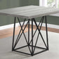 HomeRoots 36" x 48" 31" Greywithblack Reclaimed Wood Particle Board And Metal Dining Table