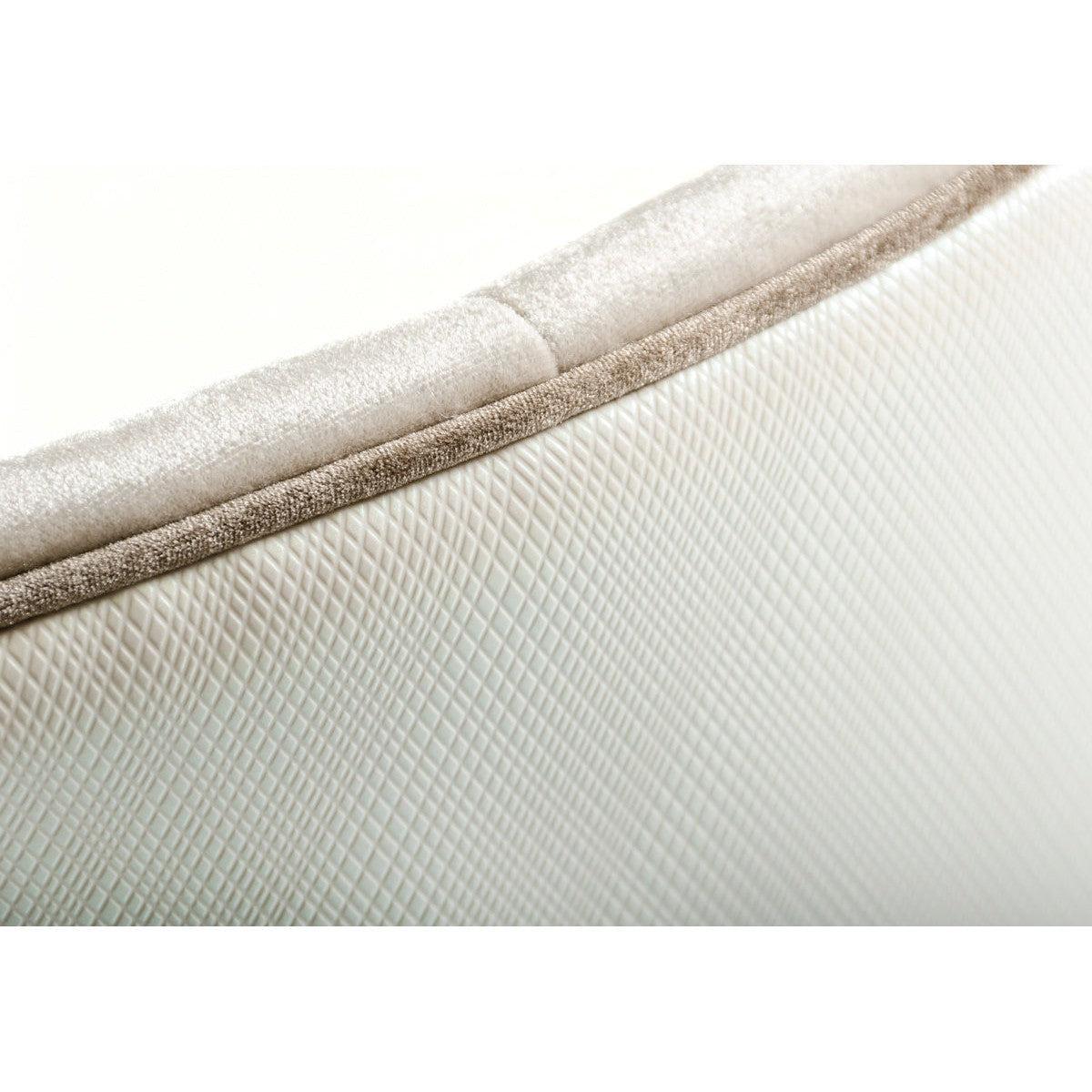 HomeRoots 38" White Velvet Fabric Dining Chair