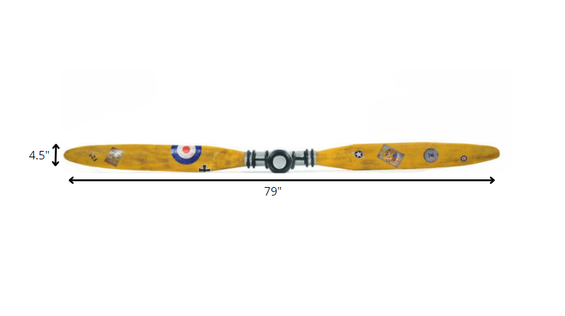 HomeRoots 4.5" x 79" x 10" Airplane Propeller