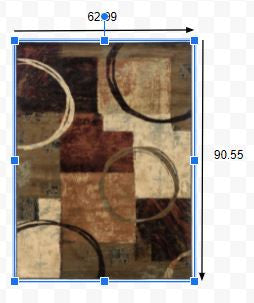 HomeRoots 5’ x 8’ Brown and Black Abstract Geometric Area Rug