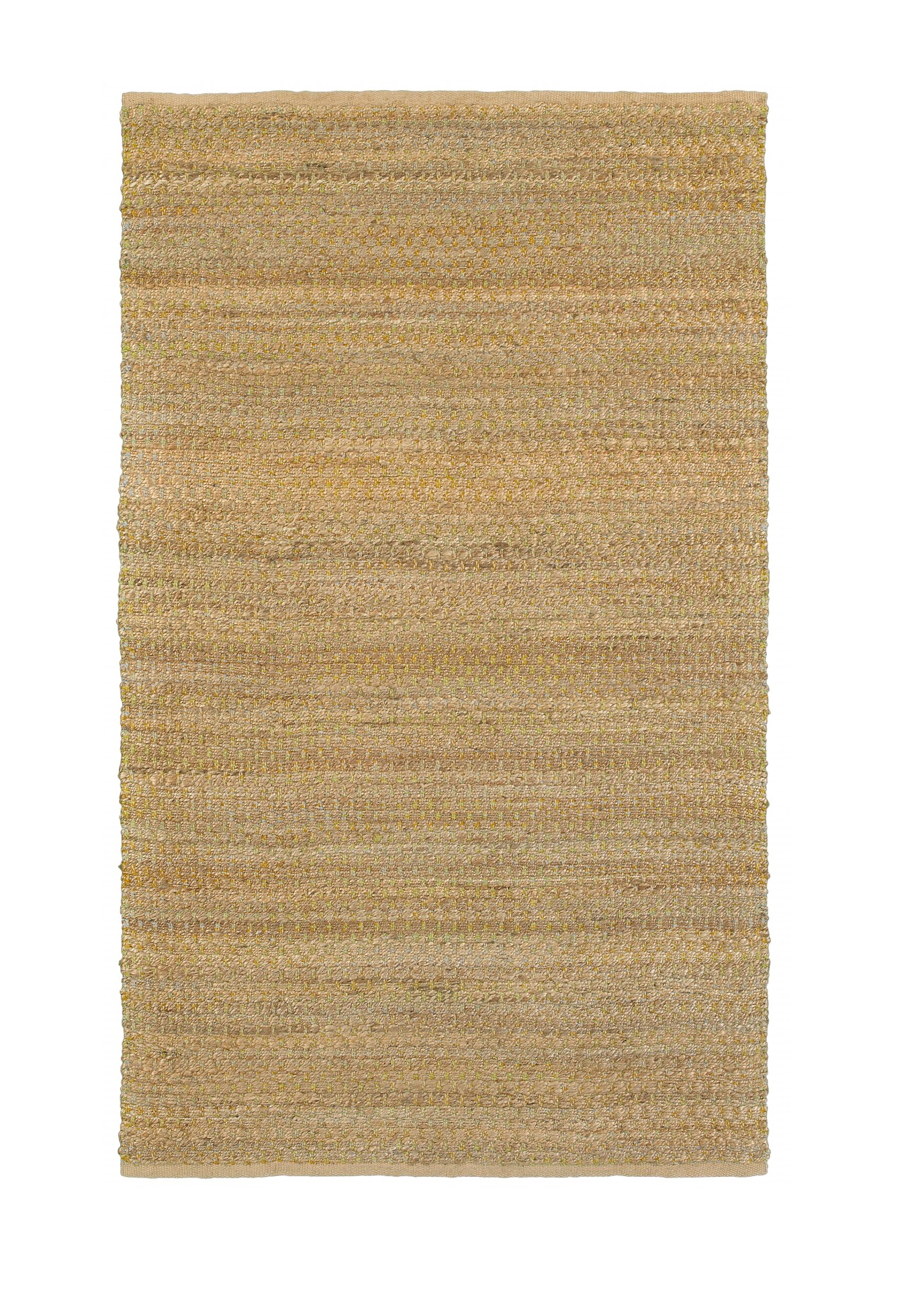 HomeRoots 5' x 8' Classic Beige Toned Jute Area Rug