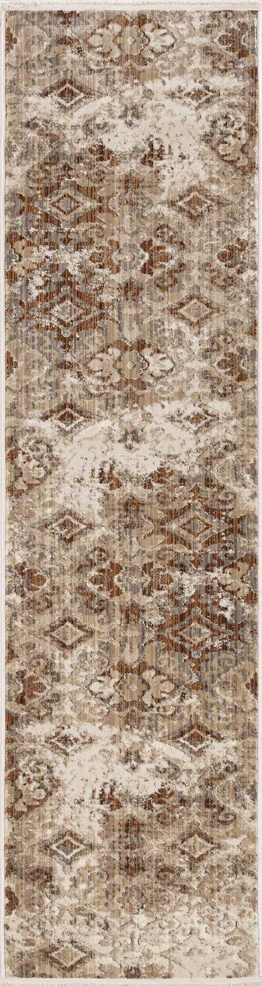 HomeRoots 5' x 8' Sand Medallion Area Rug