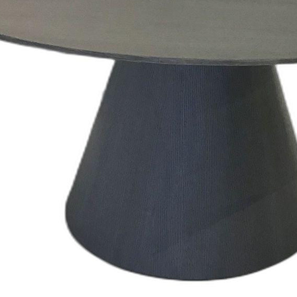 HomeRoots 59 x 59 x 30 Grey Veneer Dining Table