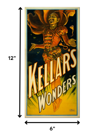 HomeRoots 6" x 12" Keller's Wonders Vintage Magic Poster Wall Art