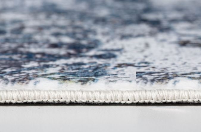 HomeRoots 6' x 9' Gray Blue Abstract Galaxy Area Rug