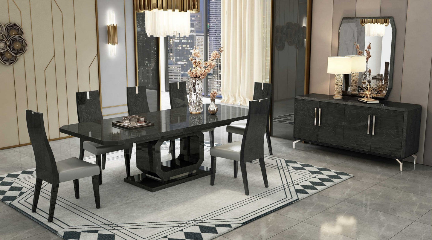 HomeRoots 79 x 43 x 30 Gray Dining Table