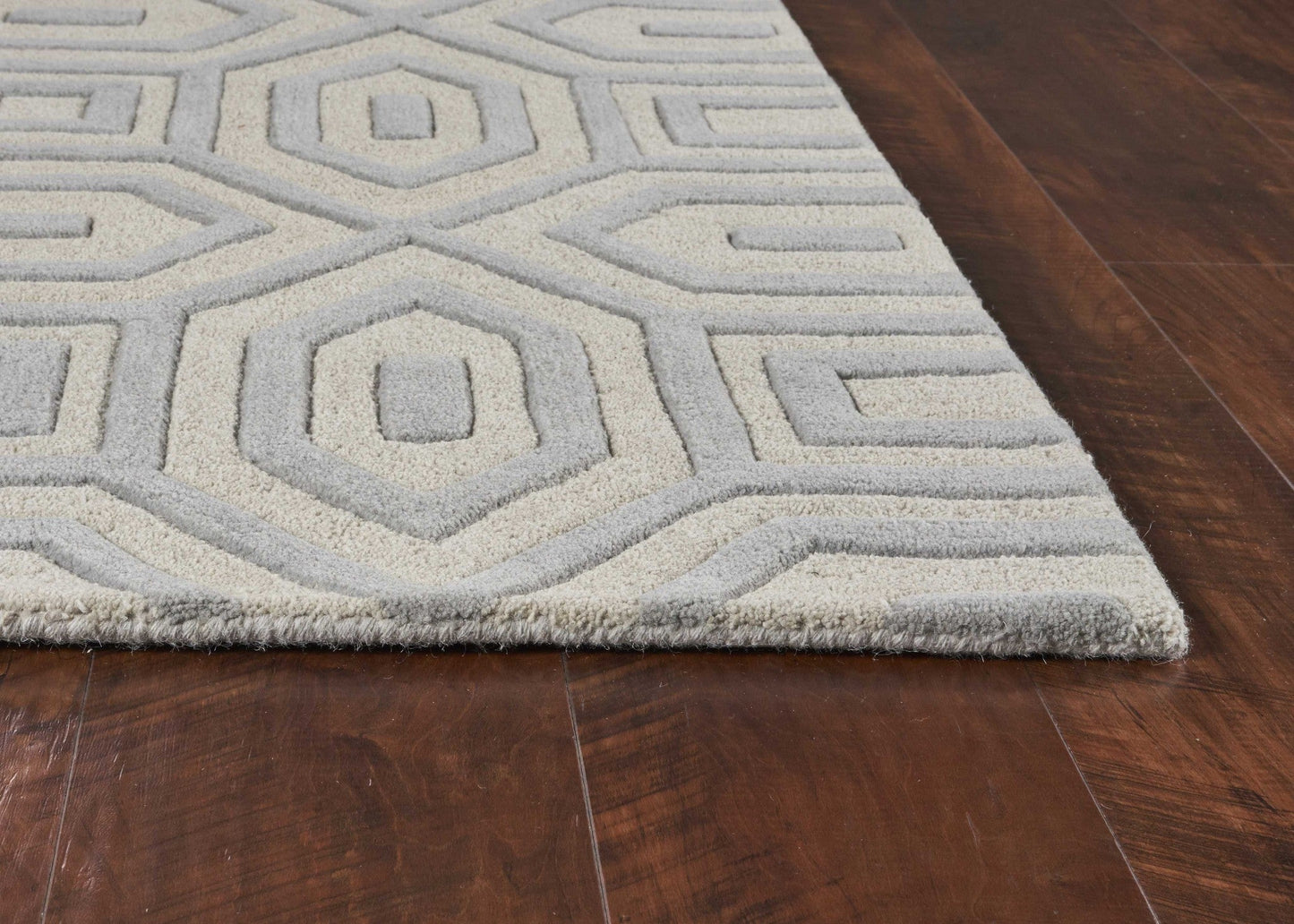 HomeRoots 8' x 10' 6 Wool Grey Area Rug