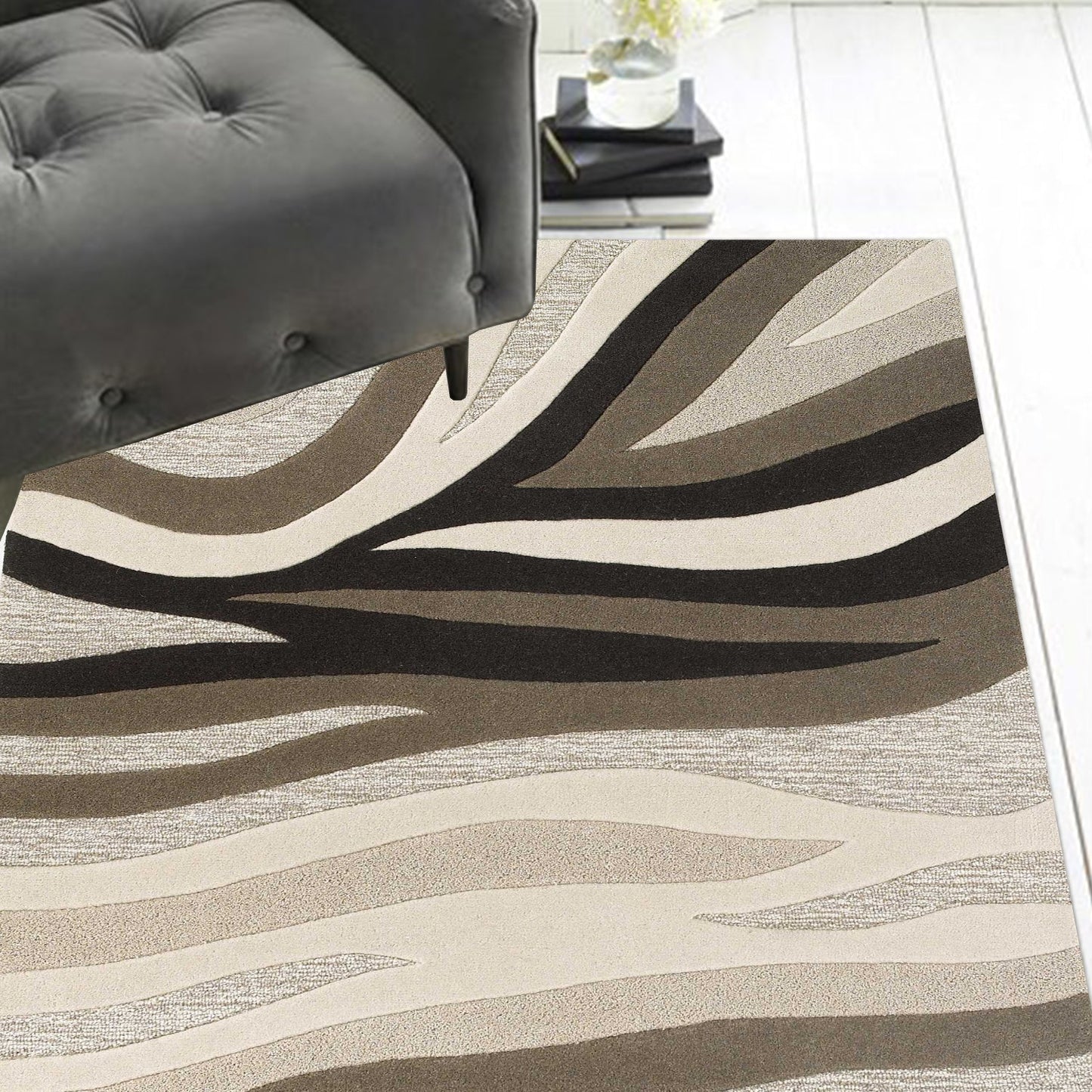 HomeRoots 8' x 10' 6 Wool Natural Area Rug
