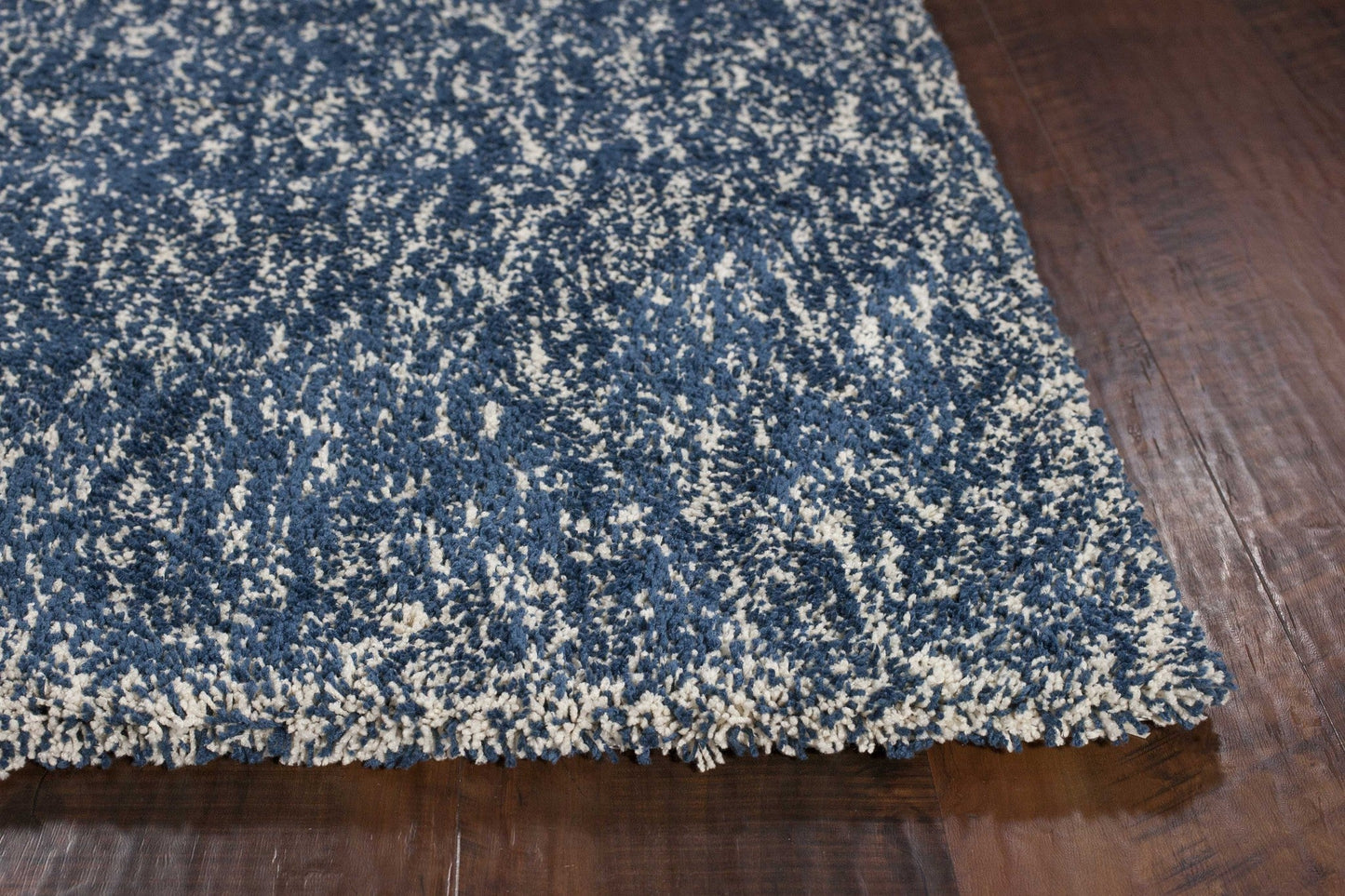 HomeRoots 8' x 11' ' Indigo and Ivory Heather Shag Area Rug