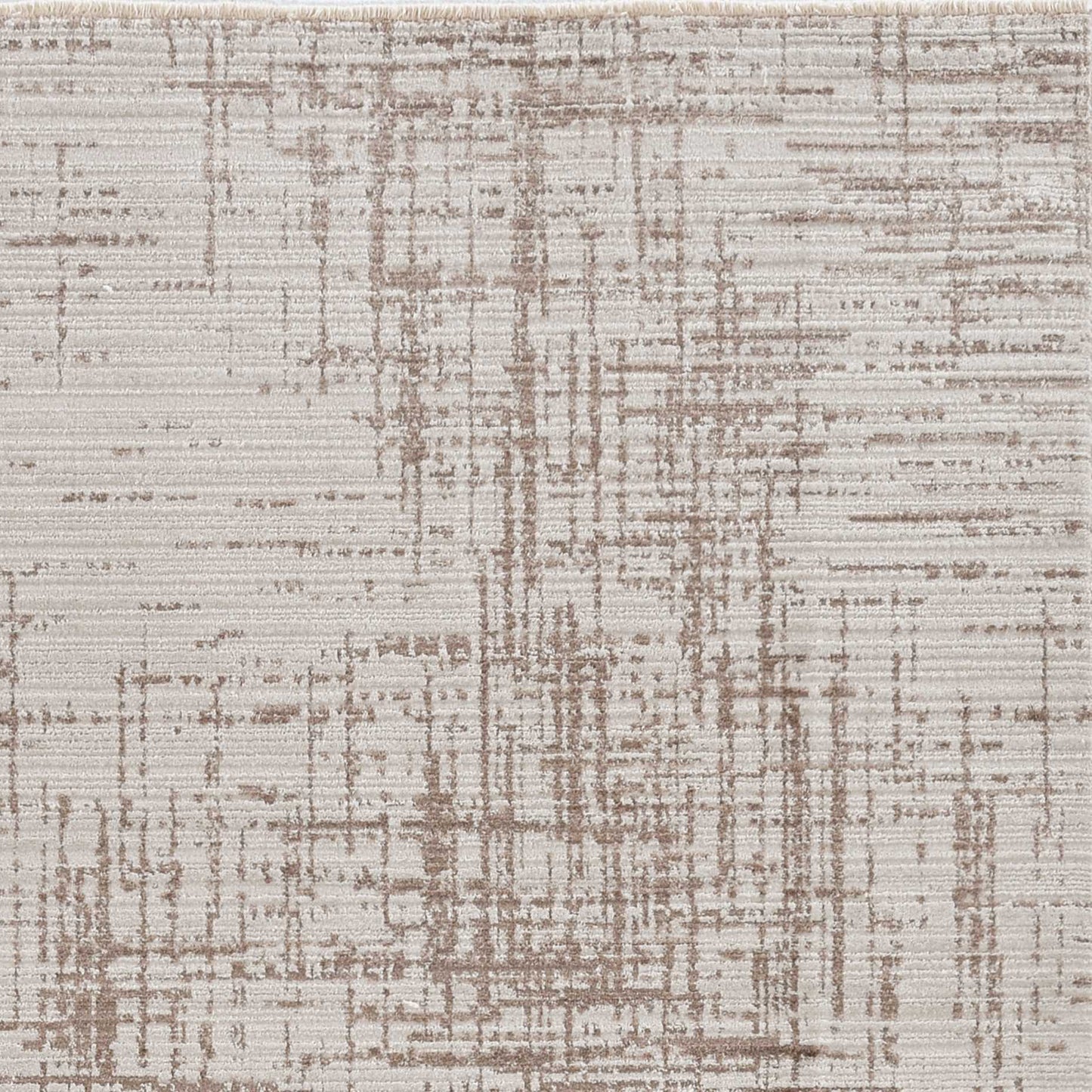 HomeRoots 8' x 11' Natural Beige Machine Woven Scratch Indoor Area Rug