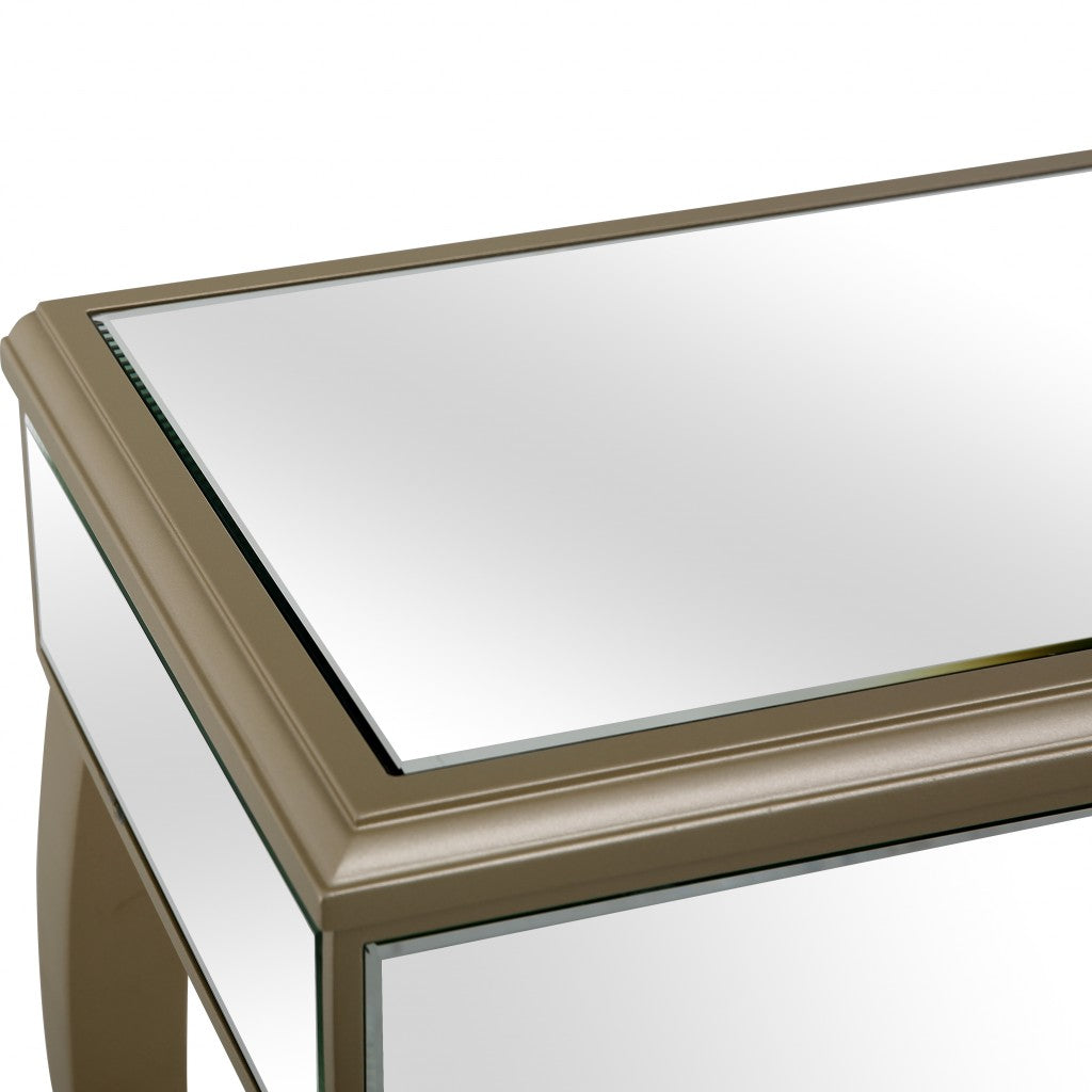 HomeRoots Beauty And The Beast Console Table in Champaign Finish