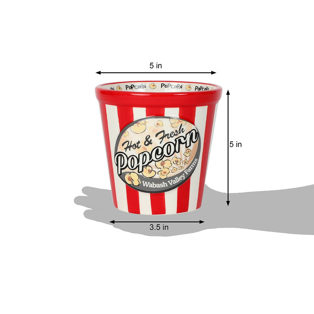HomeRoots Ceramic Popcorn Bowl in Set of Three