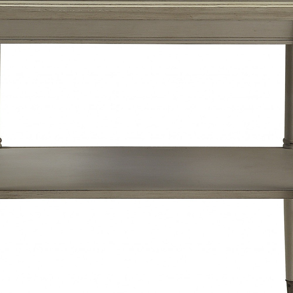 HomeRoots French Style Antique Slate Trolley Table