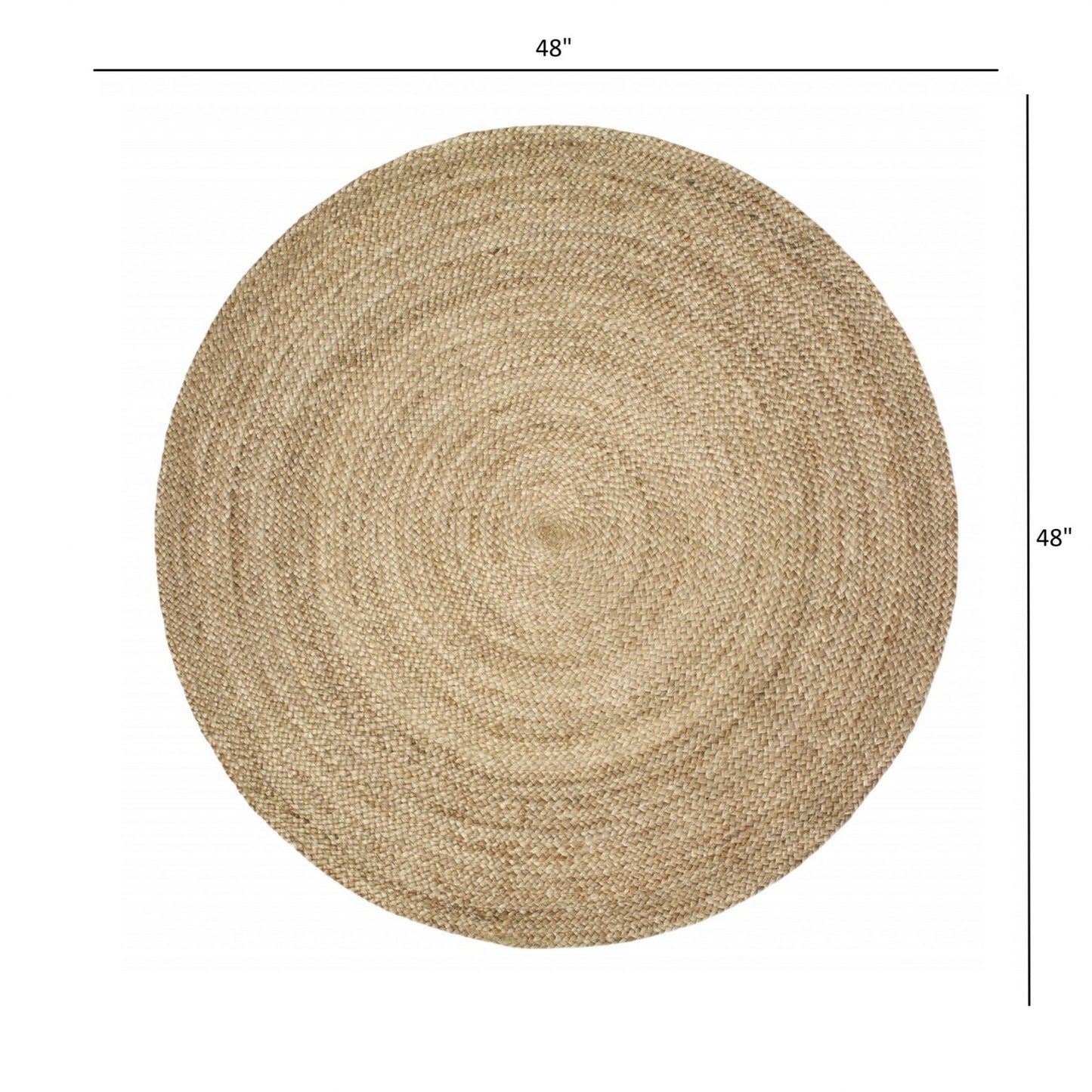 HomeRoots Gray Toned Natural Jute Area Rug