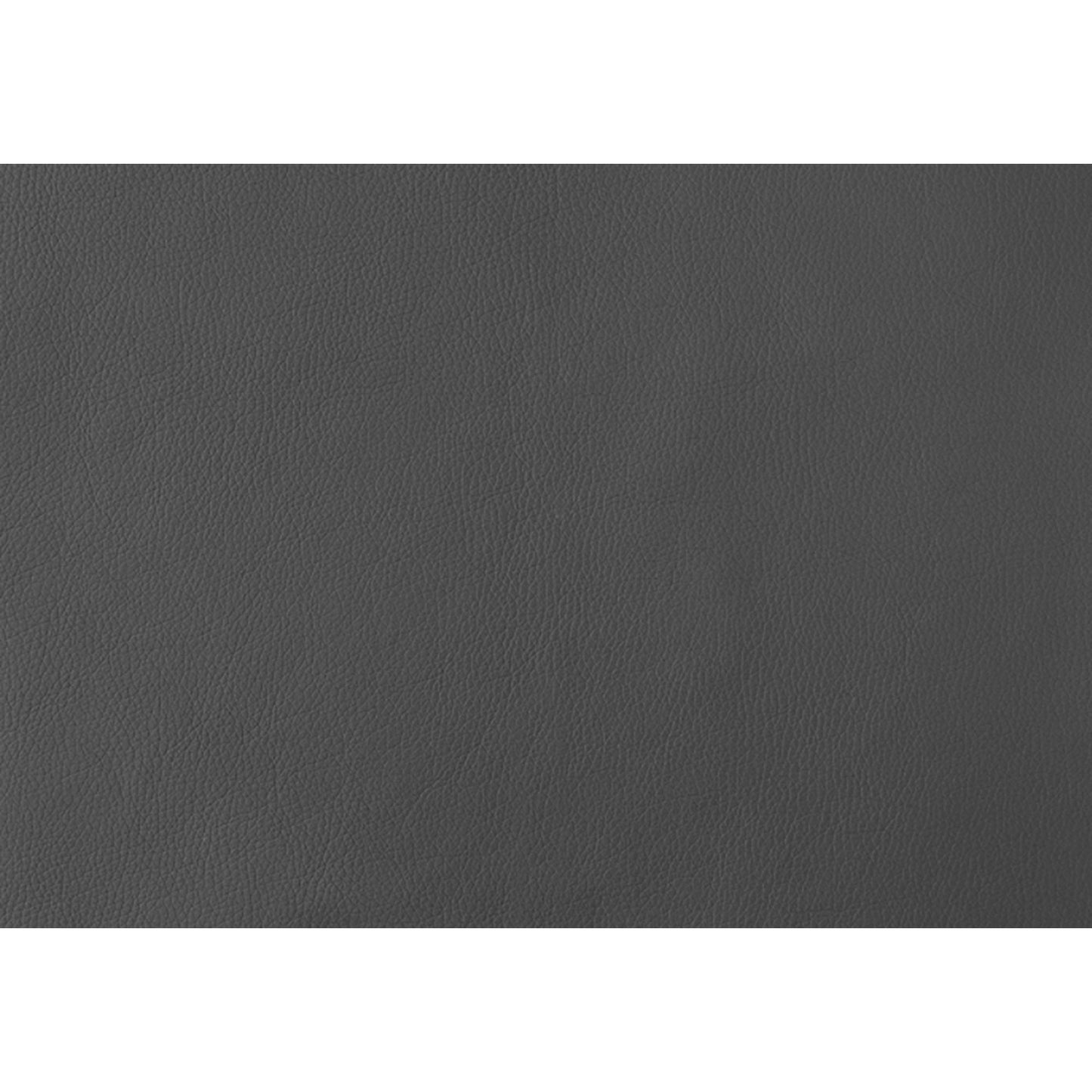 HomeRoots Gray Upholstered Faux Leather Solid Back Dining Chairs in Set of Two