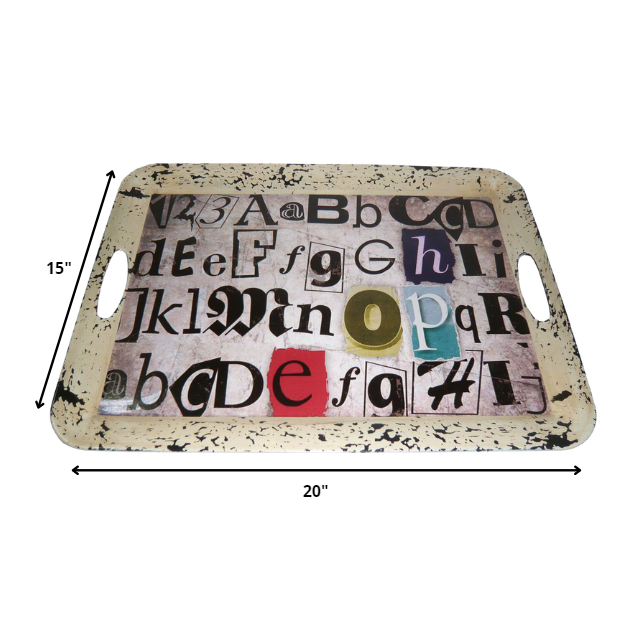 HomeRoots Multi Color Metal Inspiration Tray