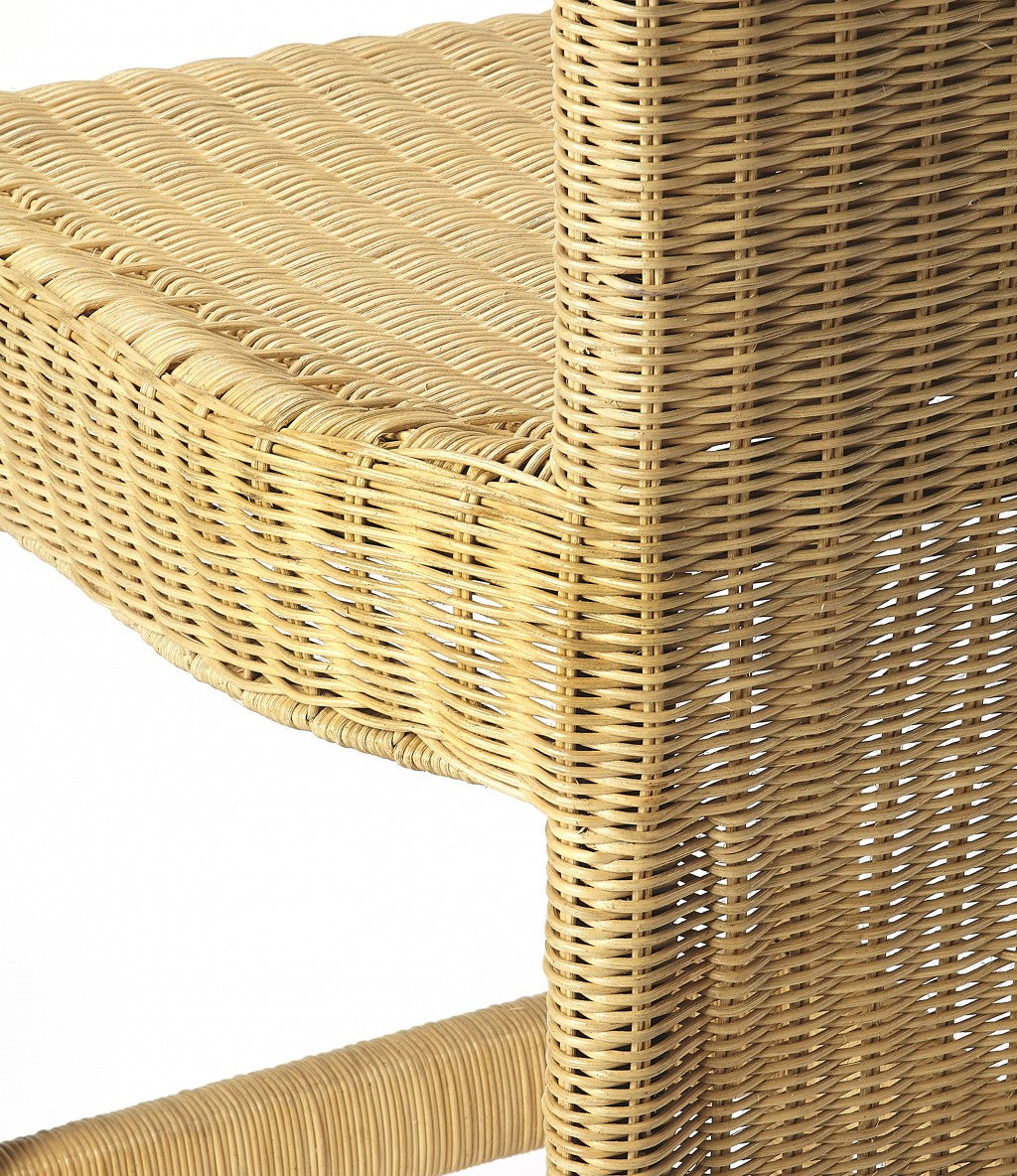HomeRoots Natural Wicker Rattan Counter Stool