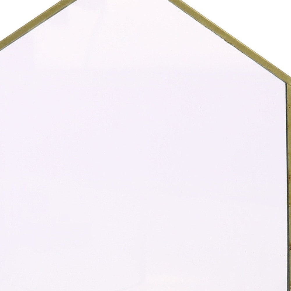 HomeRoots Petite Gold Metal Diamond Hanging Frame