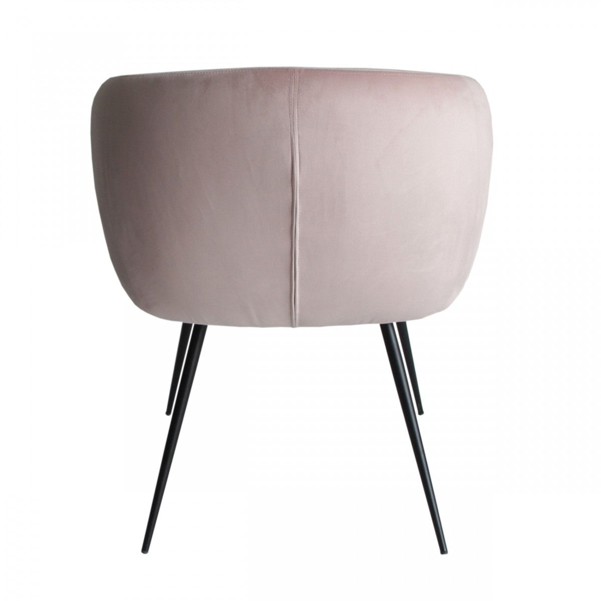 HomeRoots Pink Velvet Modern Dining Chair