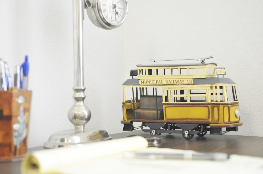 HomeRoots Railway Cable Car Sculpture