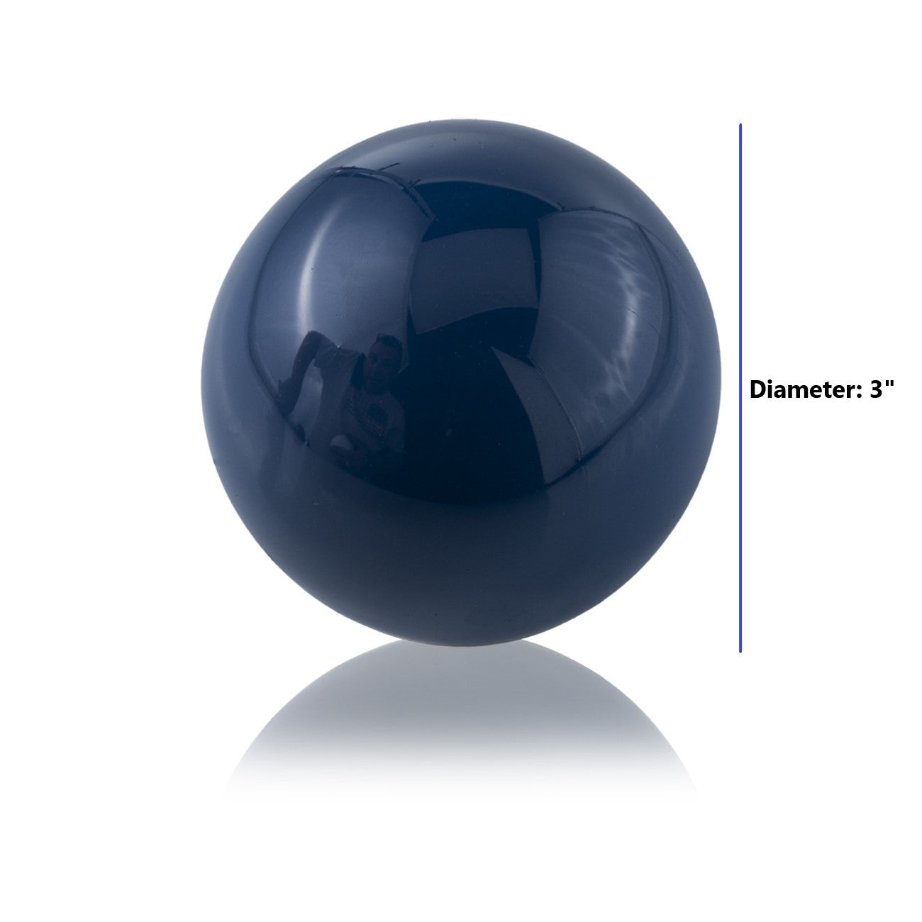 HomeRoots Set of 2 Blue Aluminum Decorative Spheres 3'