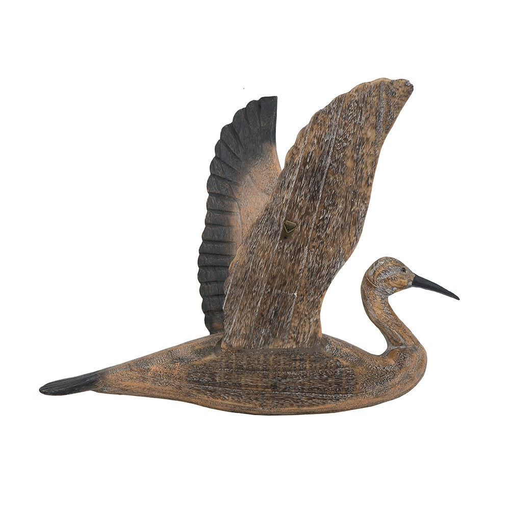 HomeRoots Set of Three Flying Geese Carved Wood 3D Wall Art