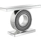 HomeRoots Sundial Console Table in Silver Finish