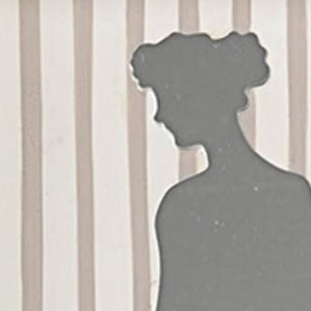 HomeRoots Woman Silhouette Shadowbox Wall Décor