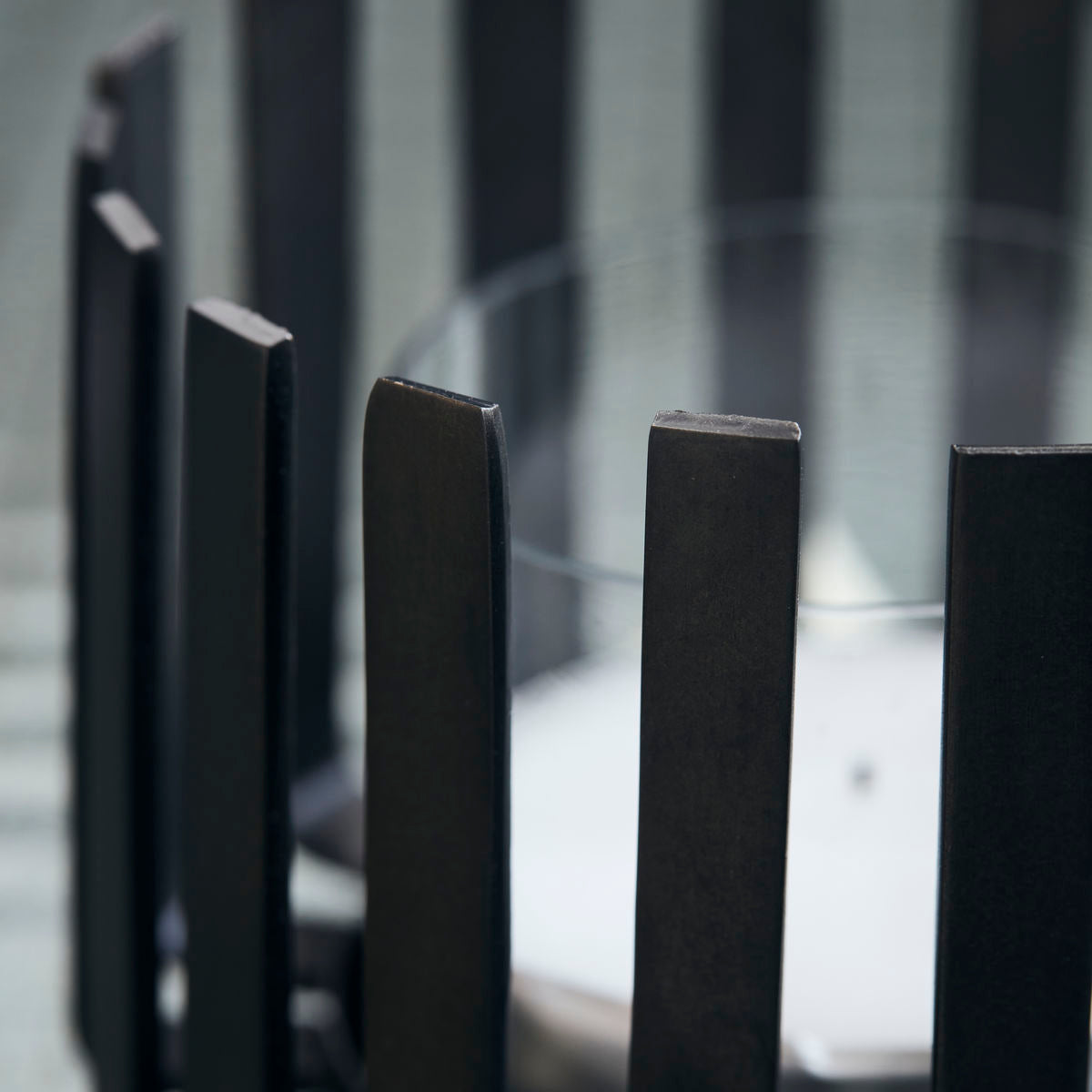 House Doctor Bars Tealight Holder in Black Finish