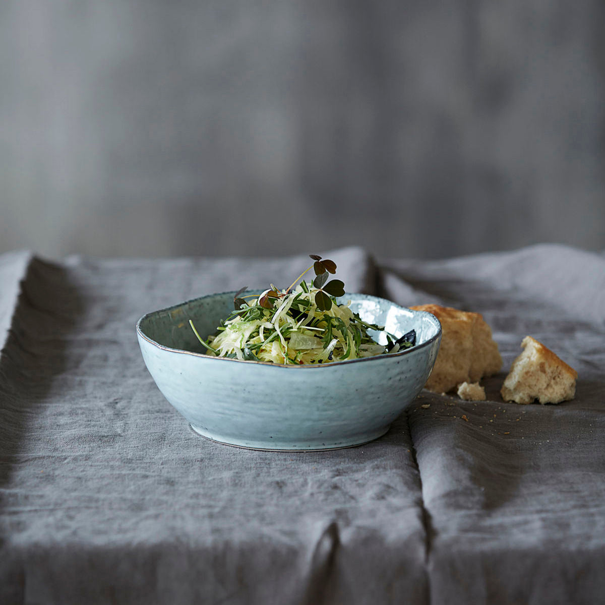 House Doctor Bowl, HD Rustic, Grey/Blue