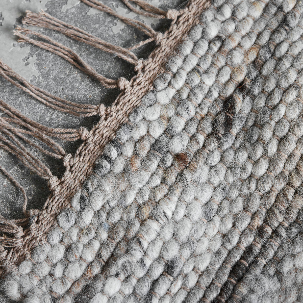 House Doctor Hafi Rug With Grey and Brown Finish