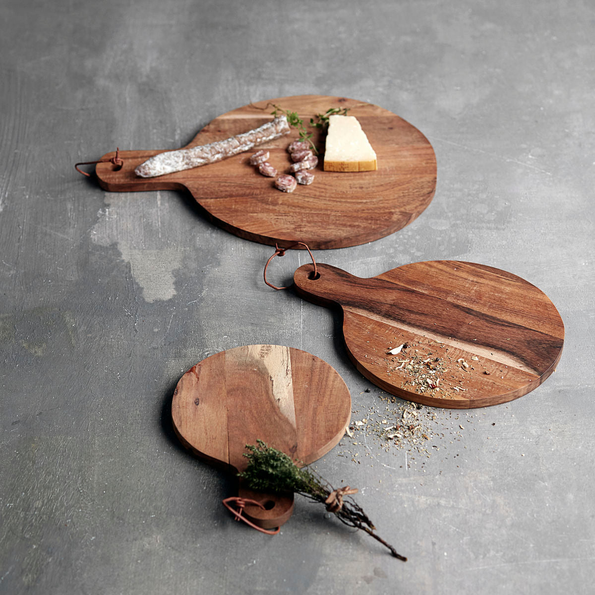 House Doctor Rustic Cutting Board With Natural Finish in Set of 2