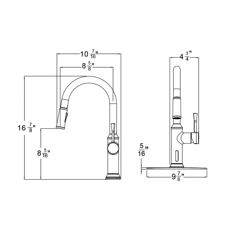 Huntington Brass Albany IS Intellisense Matte Black Pull-Down Voice and Sensor Activated Kitchen Faucet