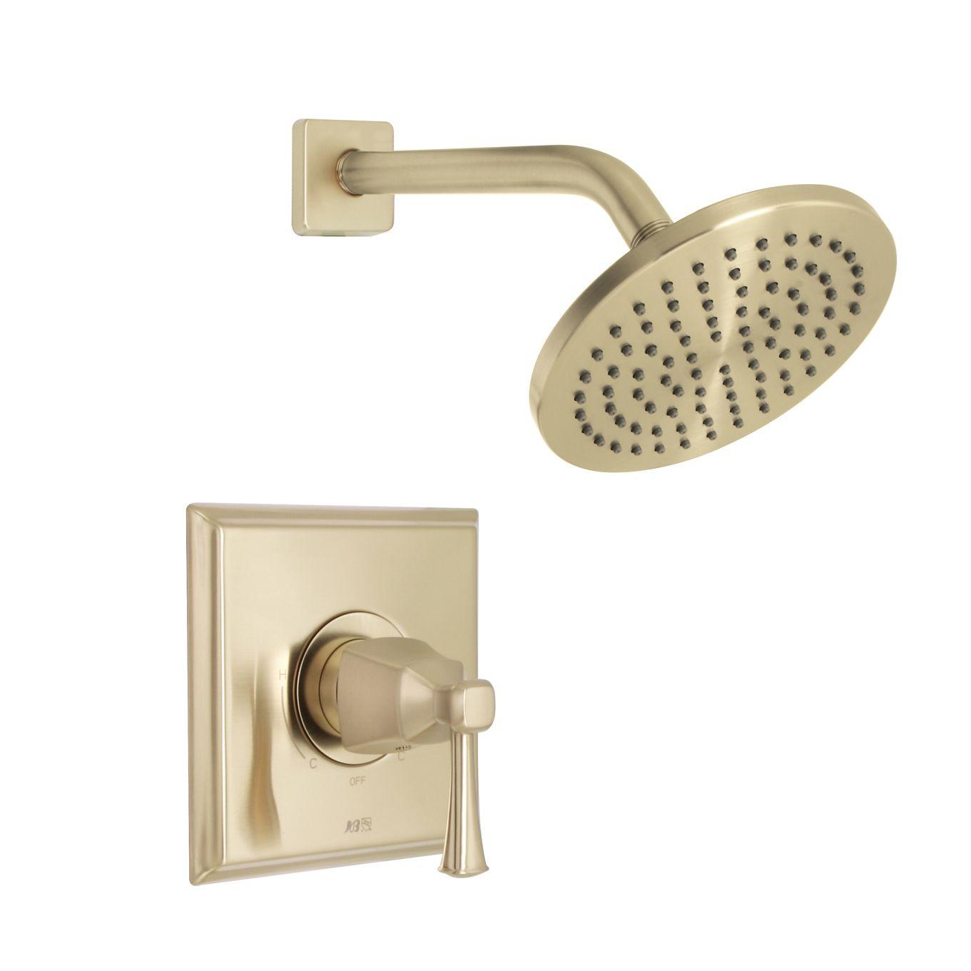 Huntington Brass Davenport PVD Satin Brass Shower Trim