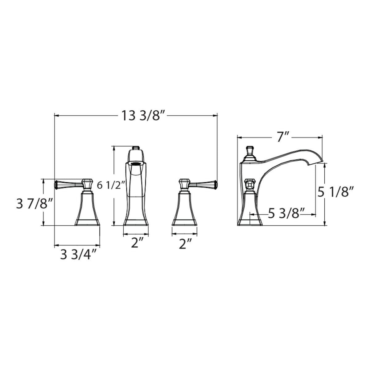 Huntington Brass Davenport PVD Satin Nickel Widespread Lavatory Faucet