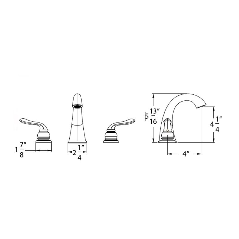 Huntington Brass Isabelle Polished Chrome Widespread Lavatory Faucet