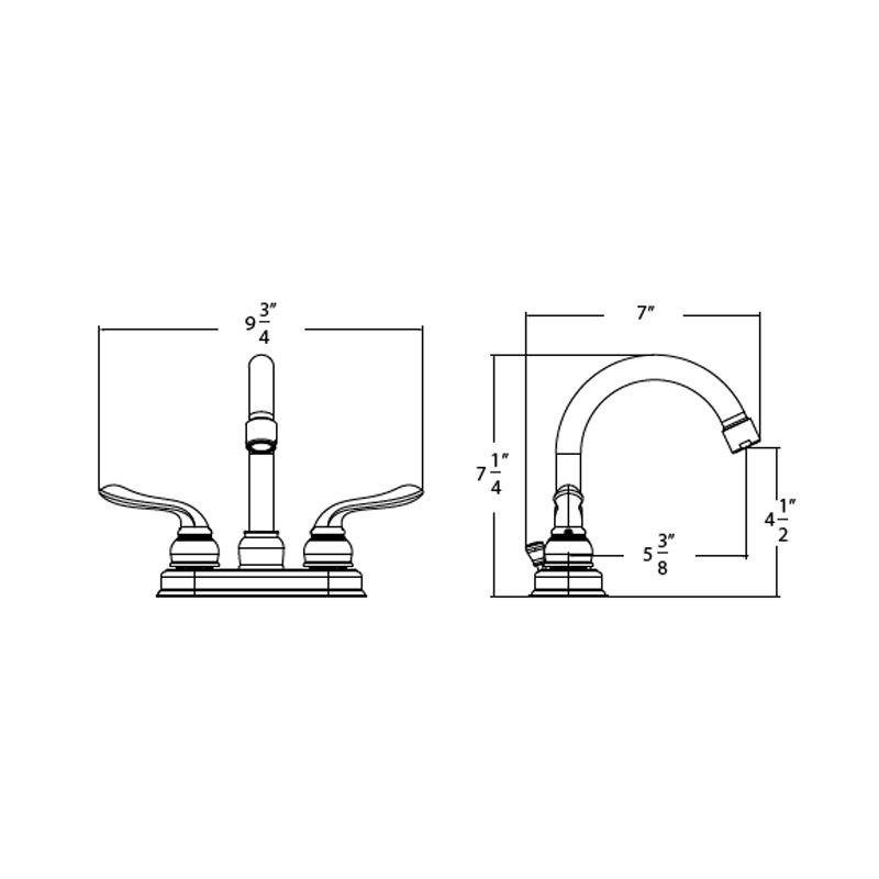 Huntington Brass Isabelle Satin Nickel Center Set Bathroom Faucet (W4220529-2)