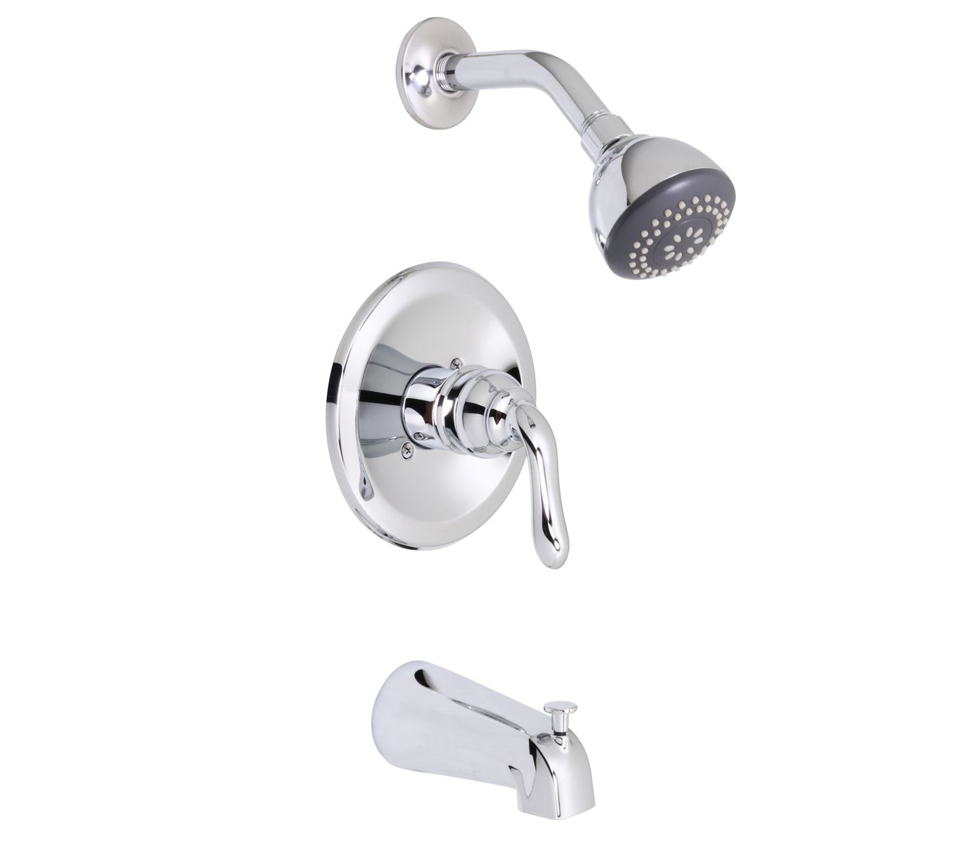 Huntington Brass Isabelle Satin Nickel Tub and Shower Package