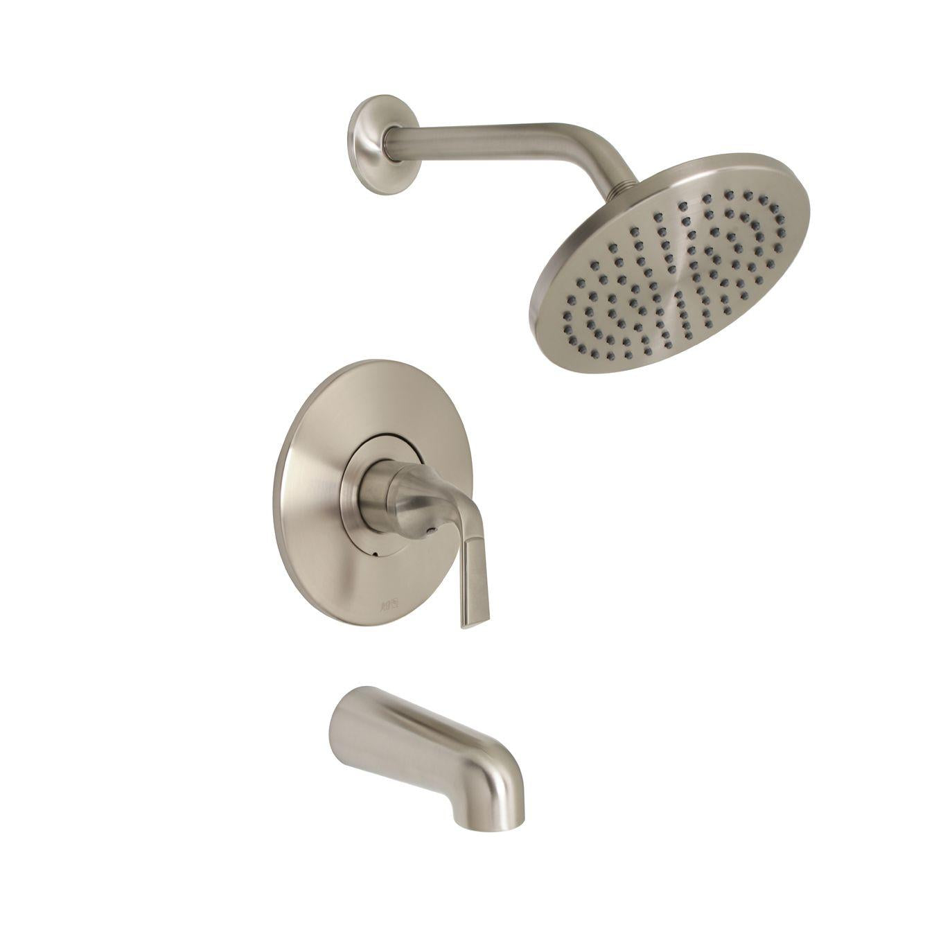 Huntington Brass Joy PVD Satin Nickel Tub and Shower Trim Package