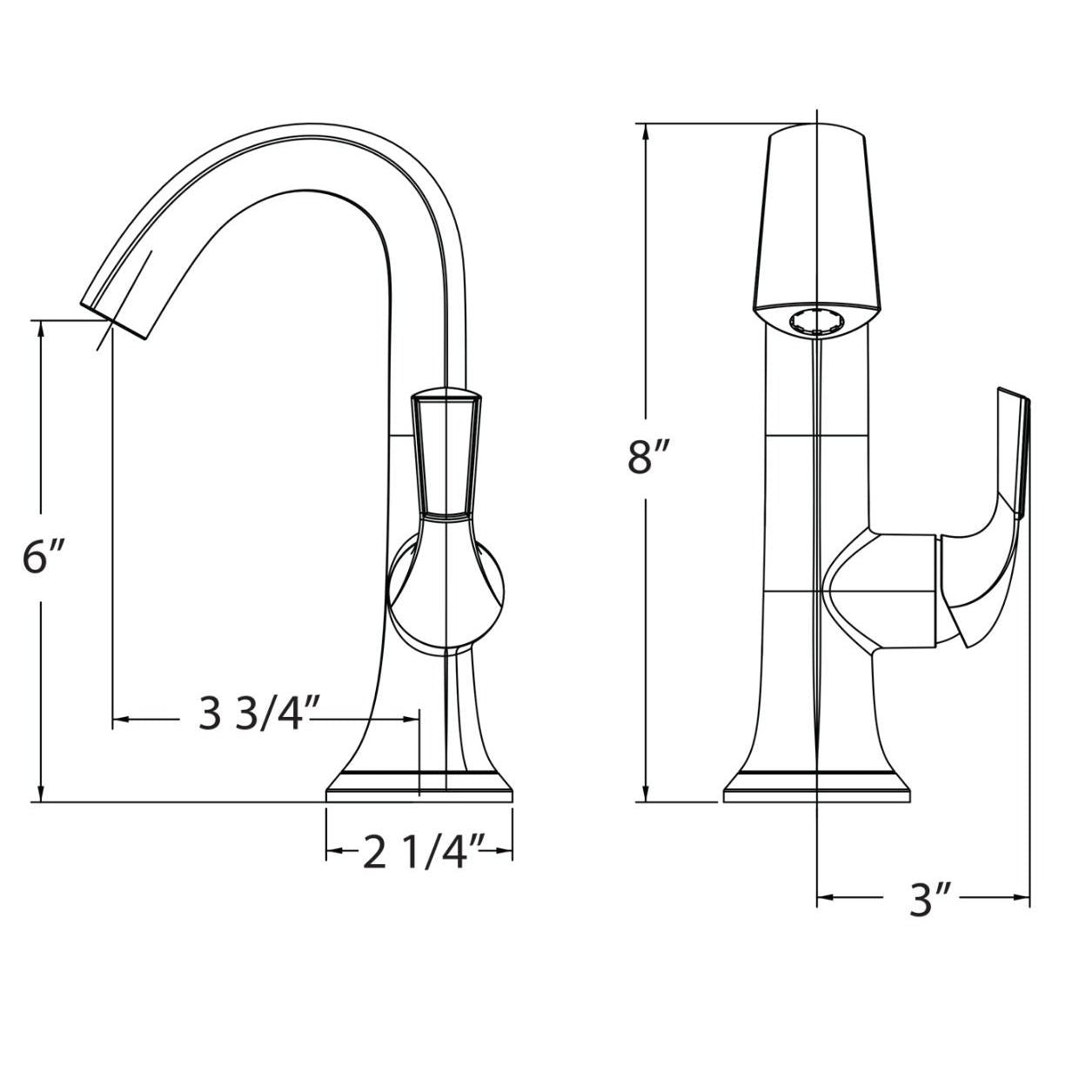 Huntington Brass Joy Polished Chrome Single Control Lavatory Faucet With Push Style Pop-Up Drain Assembly
