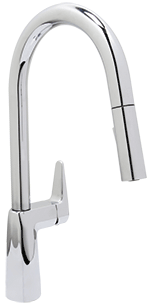 Huntington Brass Loma Pull-Down 15" Matte Black Kitchen Faucet by Chemcore Industries