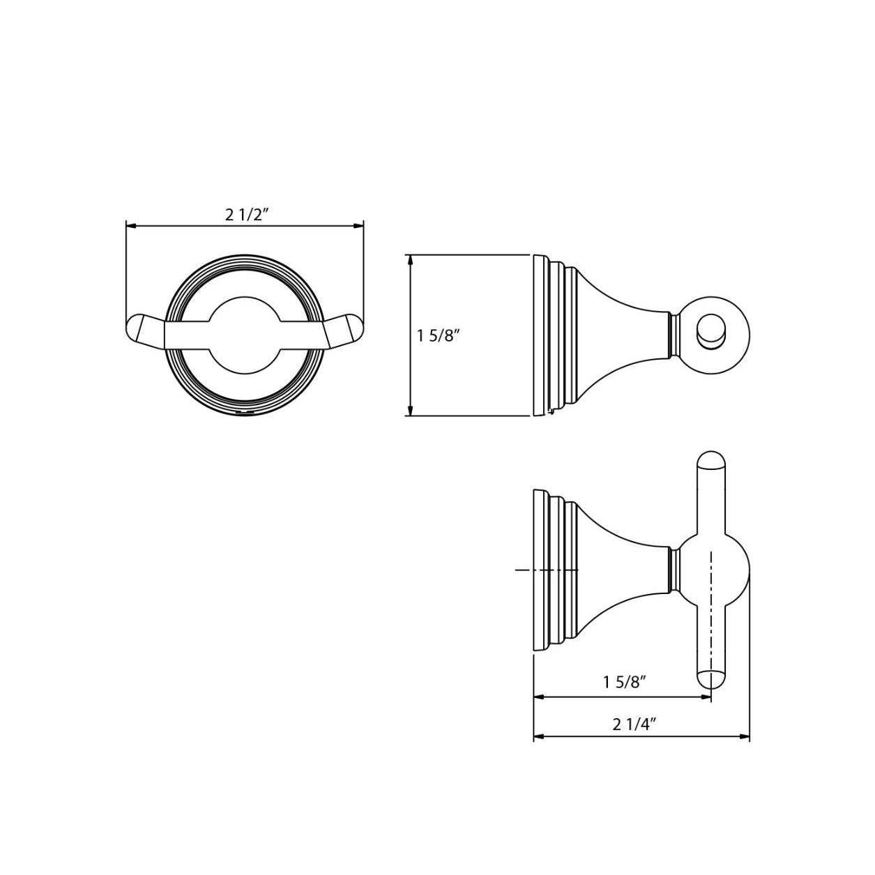 Huntington Brass Matte Black Robe Hook for Woodbury and Isabelle Series