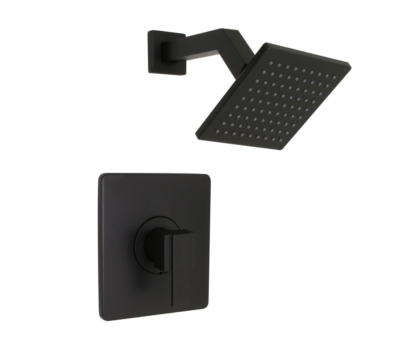 Huntington Brass Razo Matte Black Shower Trim Kit