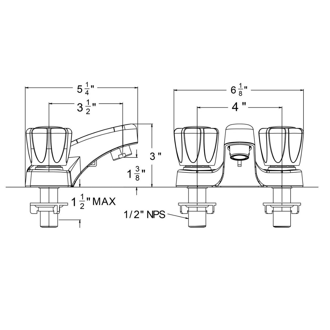 Huntington Brass Reliaflo Polished Chrome Center Set Bathroom Faucet (W4310001-2)