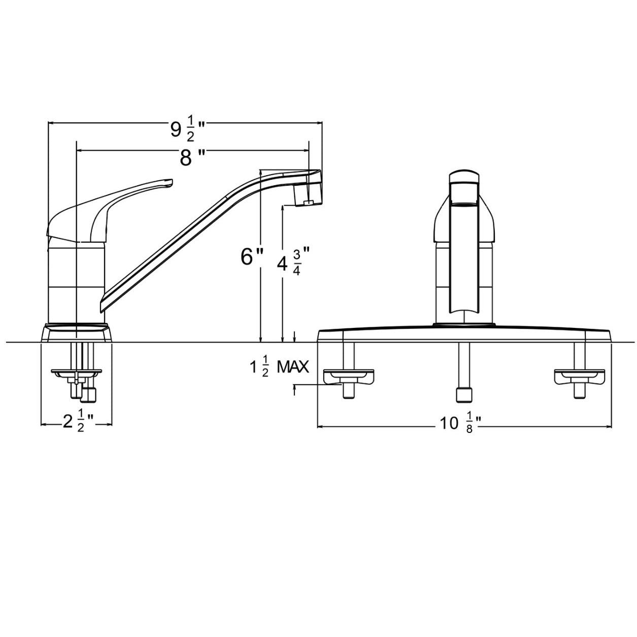 Huntington Brass Reliaflo Polished Chrome Kitchen Faucet