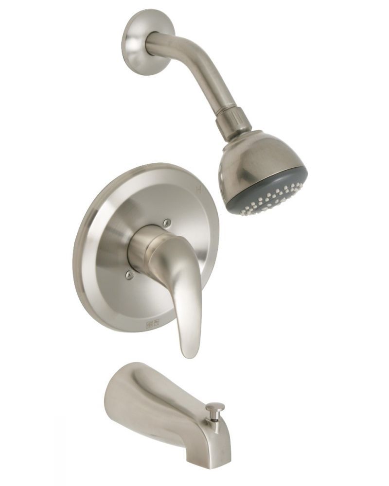 Huntington Brass Reliaflo Satin Nickel Tub and Shower Package