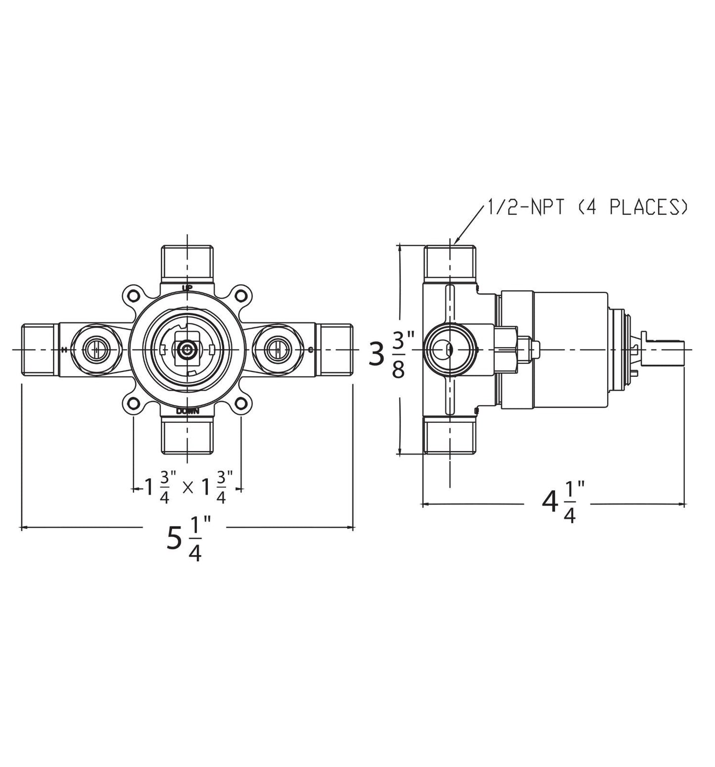 Huntington Brass Shower Rough-in Valve